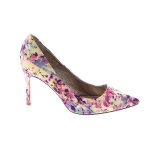 Adrianna Papell Purple Print Heels Size 7M